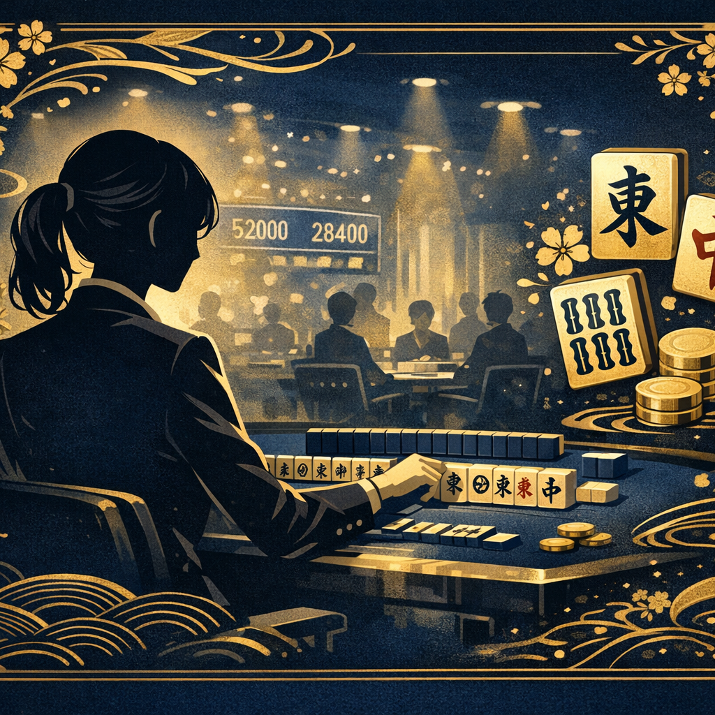 相川まりえのMリーグ挑戦と実力を表すイラスト