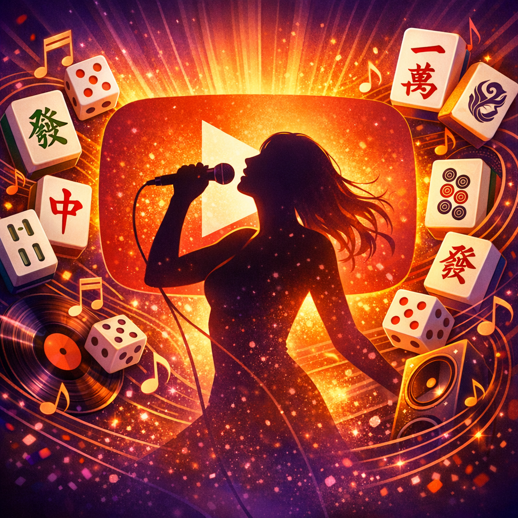 相川まりえのYouTubeと歌ってみた活動を表すイラスト