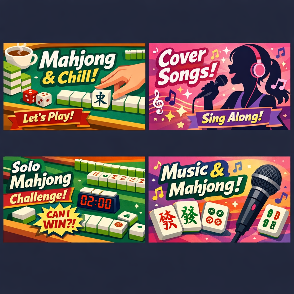 麻雀プロのYouTubeチャンネルコンテンツを表すイラスト