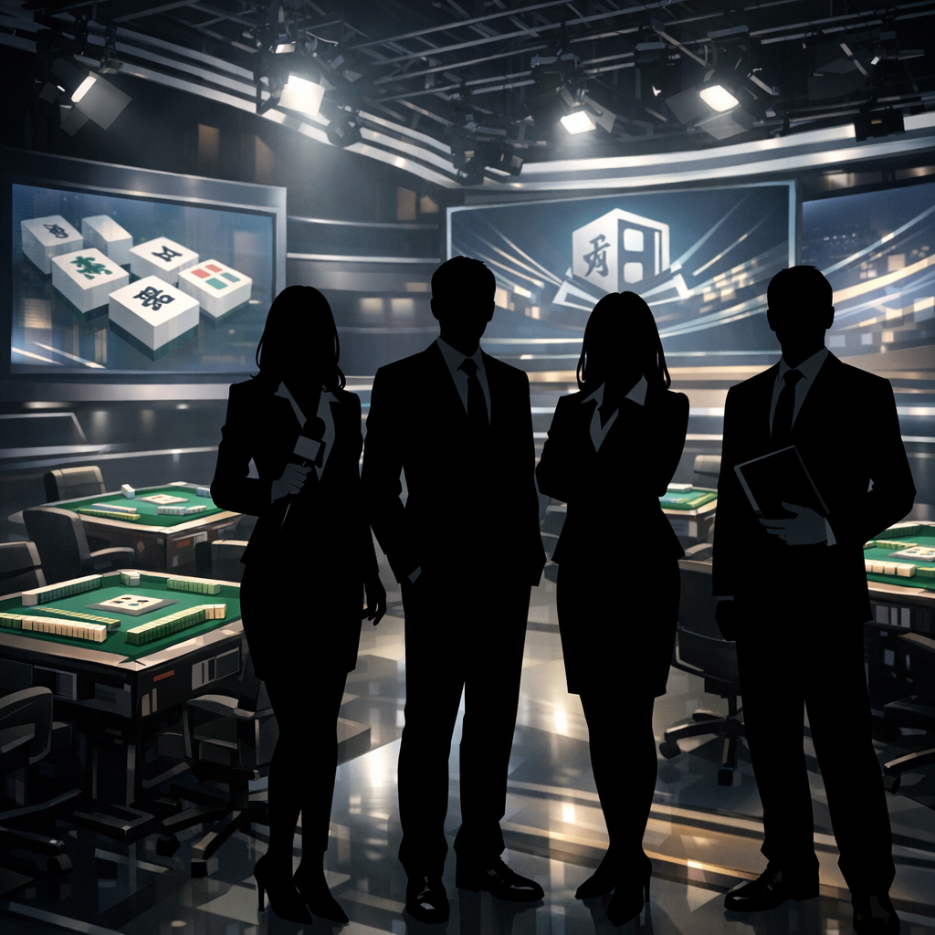 Mリーグレポーターチームのイメージイラスト