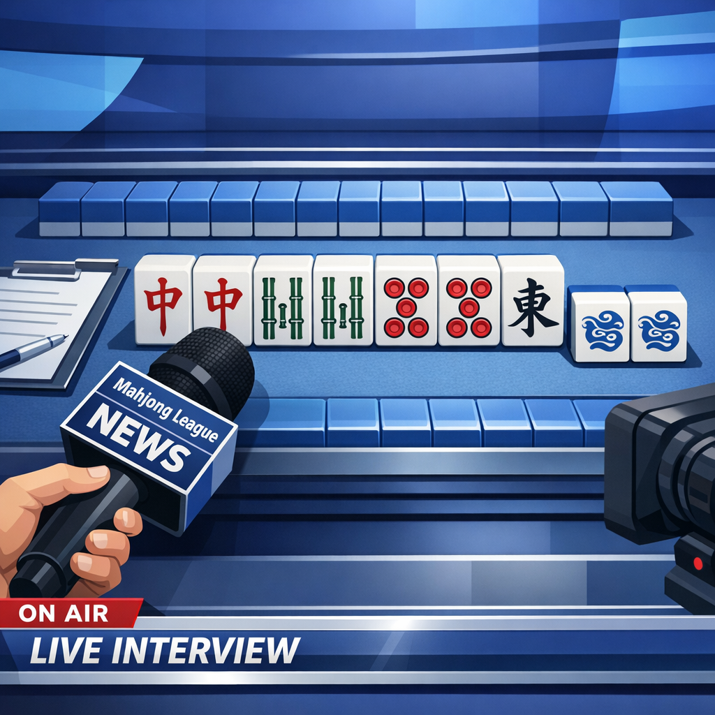 Mリーグレポーター活動のイメージイラスト