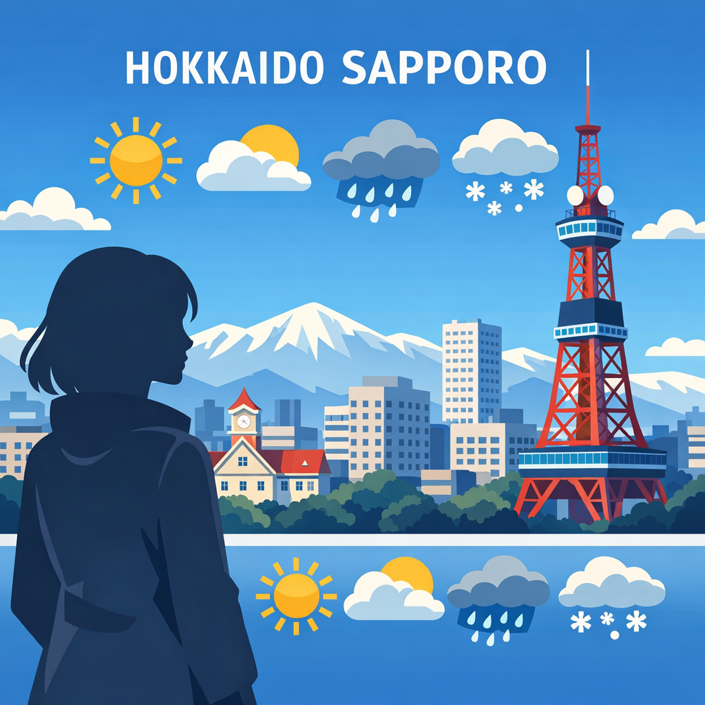 北海道でのメディア活動をイメージしたイラスト