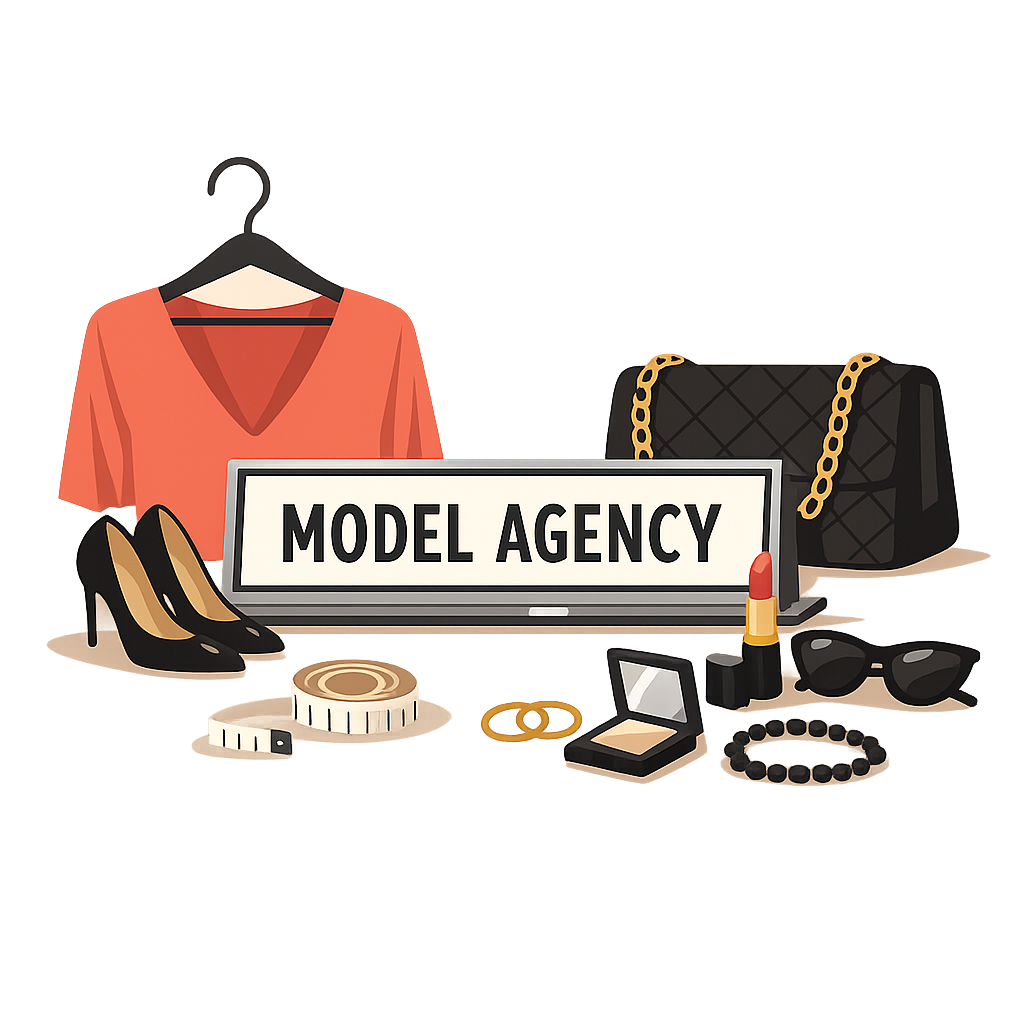 モデル活動をイメージしたイラスト