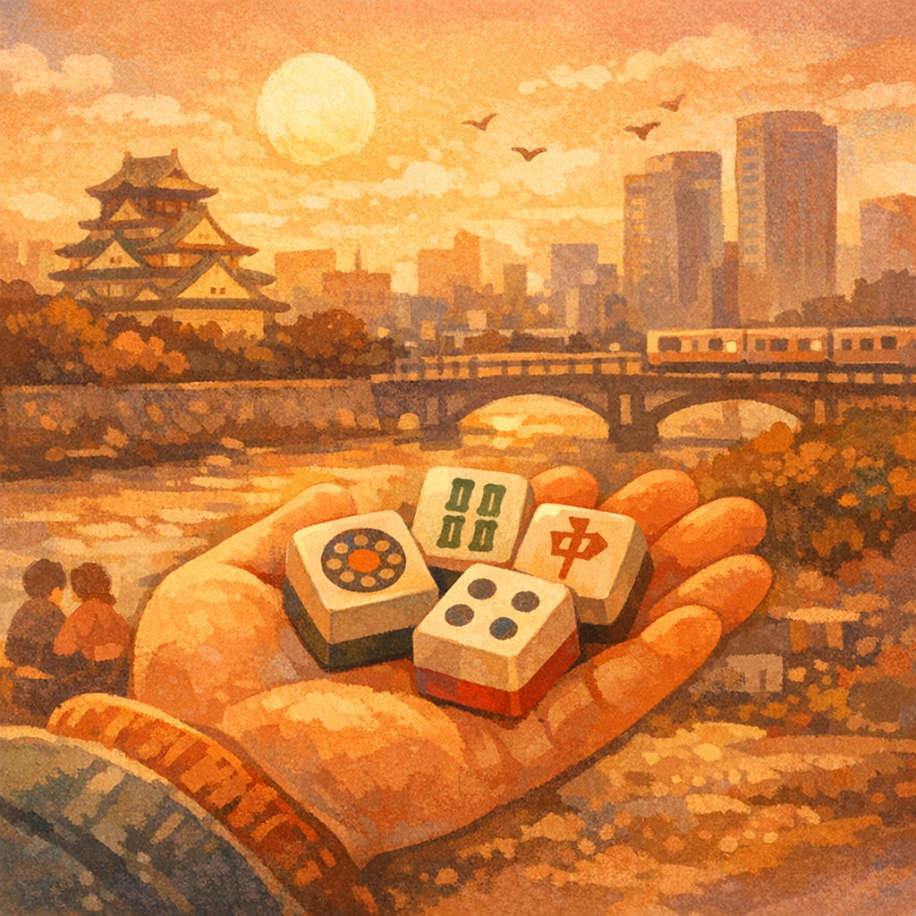 大阪生まれ5歳で麻雀と出会った少女のイメージ