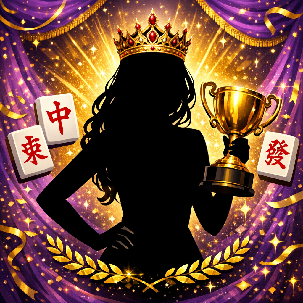 麻雀女王をイメージしたイラスト